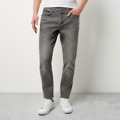 Light grey Jimmy slim tapered jeans